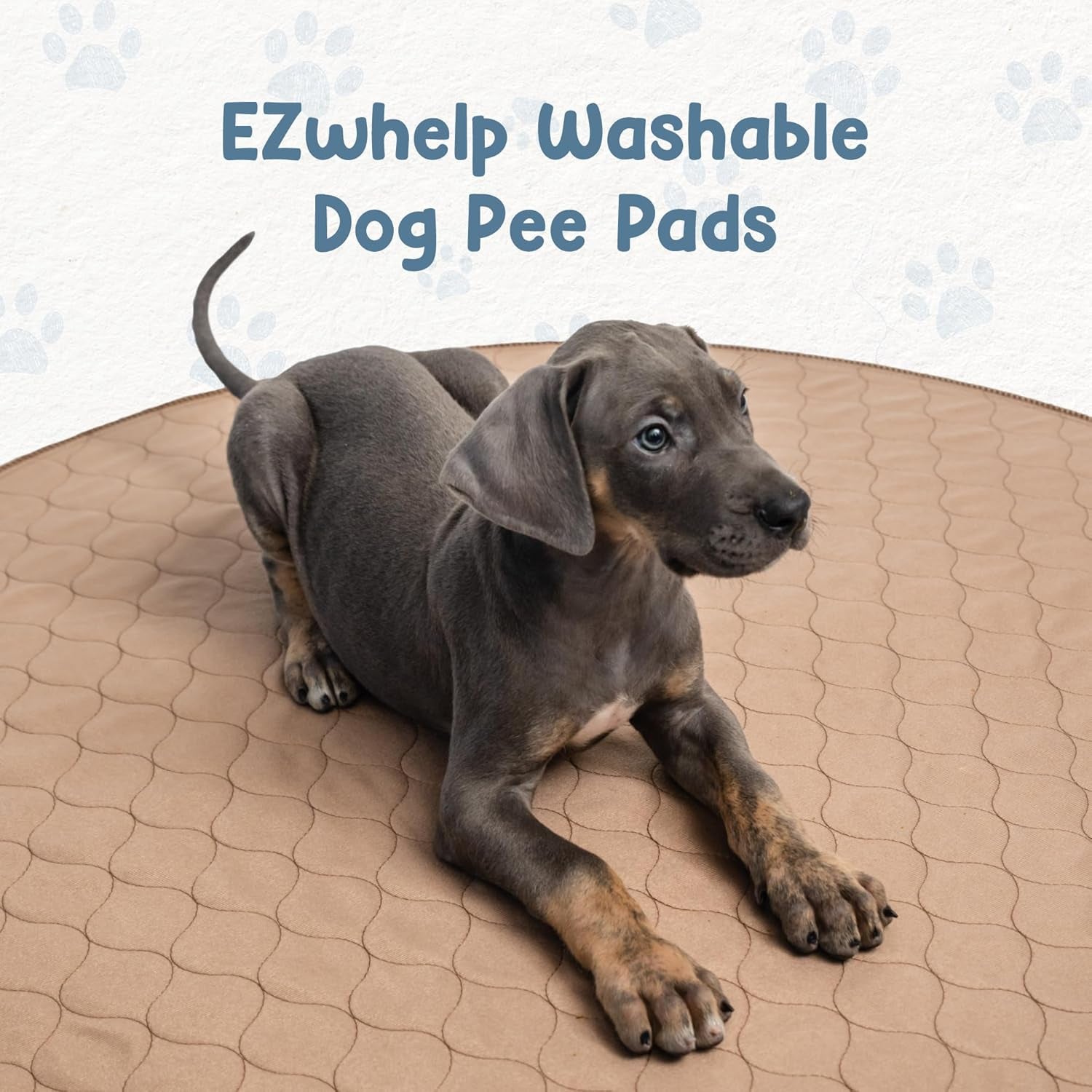Premium 48-Inch Reusable Dog Pee Pad - Washable Waterproof Mat for Potty Training & Whelping