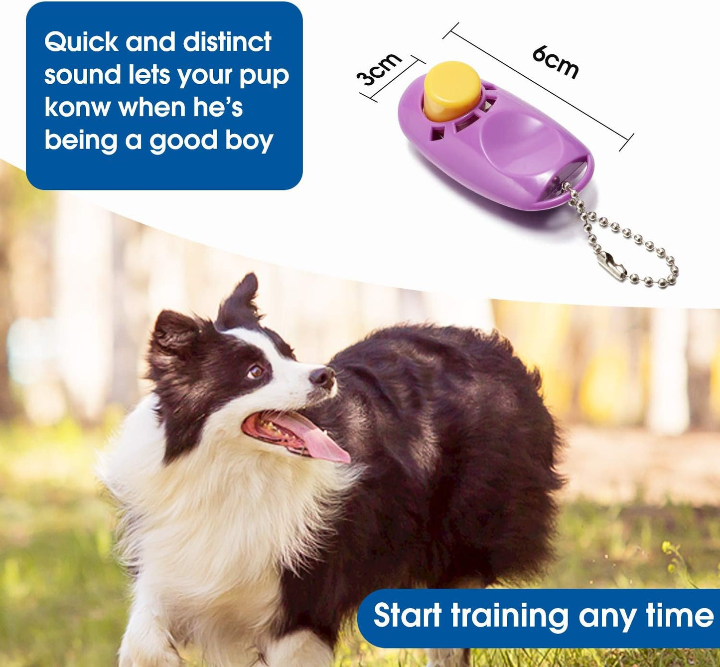 Ultimate 30 Ft Purple Dog Training Leash with Clicker - Perfect for Small, Medium, and Large Dogs!