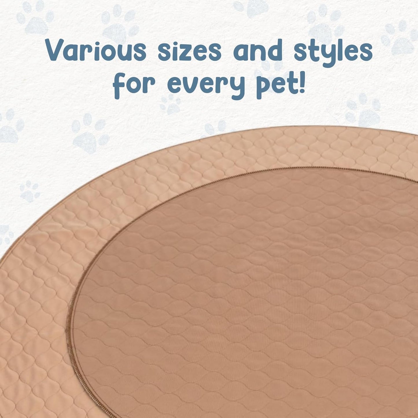 Premium 48-Inch Reusable Dog Pee Pad - Washable Waterproof Mat for Potty Training & Whelping