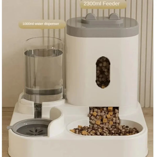 Smart Automatic Pet Feeder & Water Fountain - Large Capacity Food Dispenser for Dogs and Cats